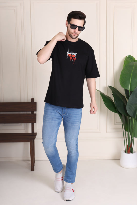 PRINTFUSION™ Premium French Terry 100% Cotton GYM T-Shirt