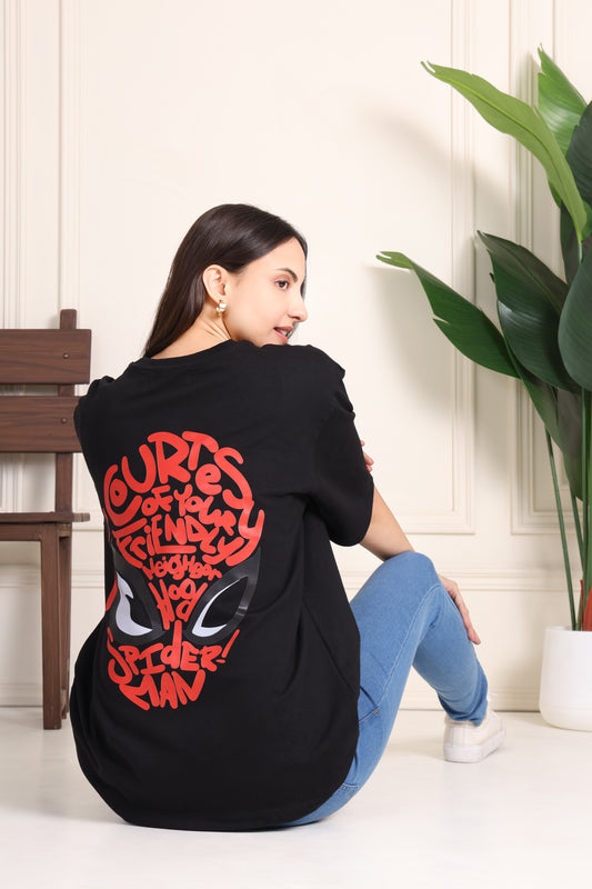 PRINTFUSION™ Spider-Man Premium French Terry 100% Cotton T-Shirt